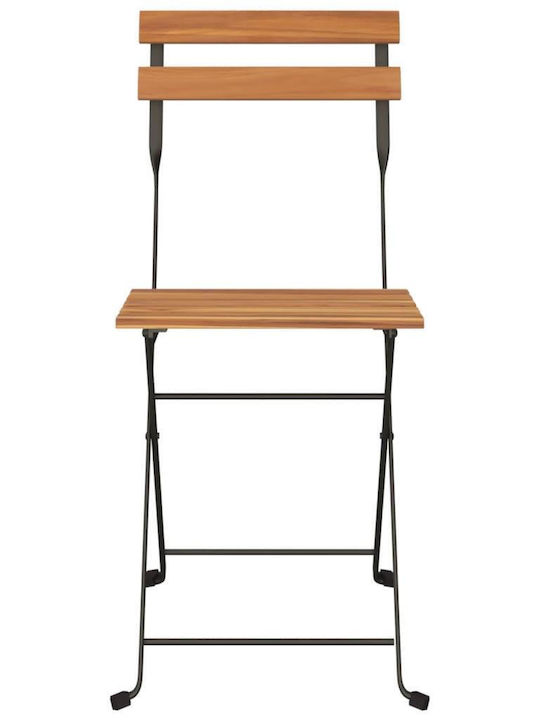 Градински Стол Zappeiou Дървен Кафяв 39x45x79см
