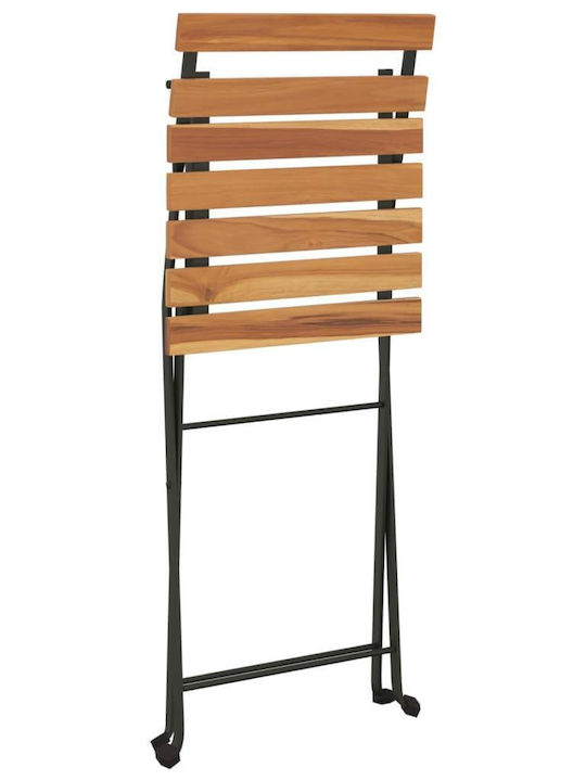 Градински Стол Zappeiou Дървен Кафяв 39x45x79см