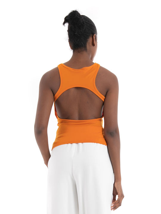 Vero Moda Damen Sportliche Bluse Ärmellos Ochre