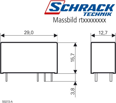 Schrack Ρελέ 12V 16A 1τμχ 01.077.0569