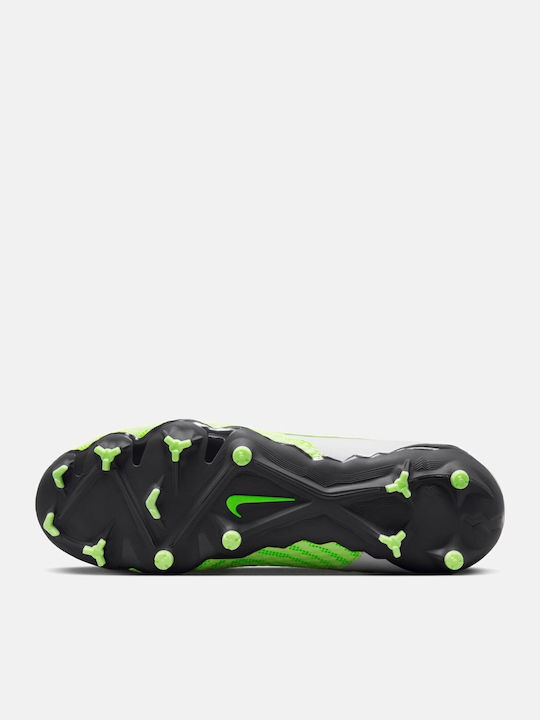 Nike Phantom Gx Academy Ποδοσφαιρικά Παπούτσια με Τάπες MG Lime / Grey