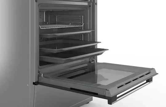 Bosch Herd 66Es mit Keramikkochfeldern B60cm. Inox