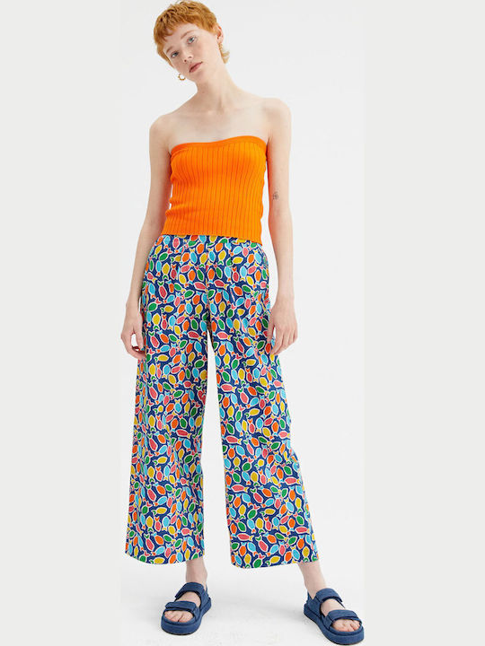 Women's Blouse Strapless Orange