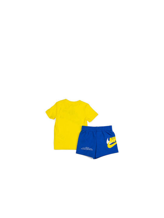 Nike Kids Set with Shorts Summer 2pcs Yellow