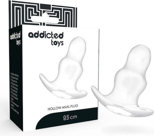 Addicted Toys Hollow Πρωκτική Σφήνα Διάφανη 9.5cm