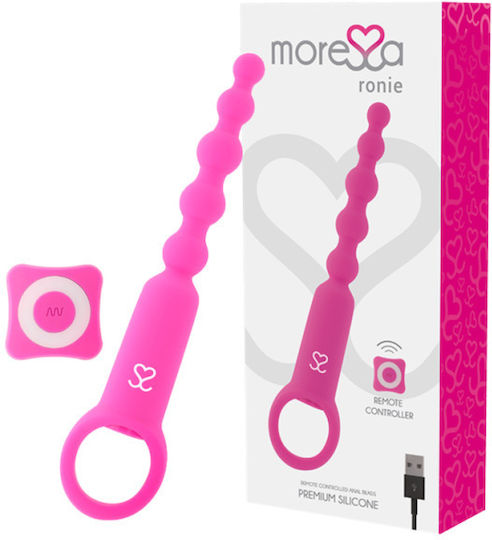 Amoressa Ronie Anal Beads with Wireless Functionality and Vibration Fuchsia