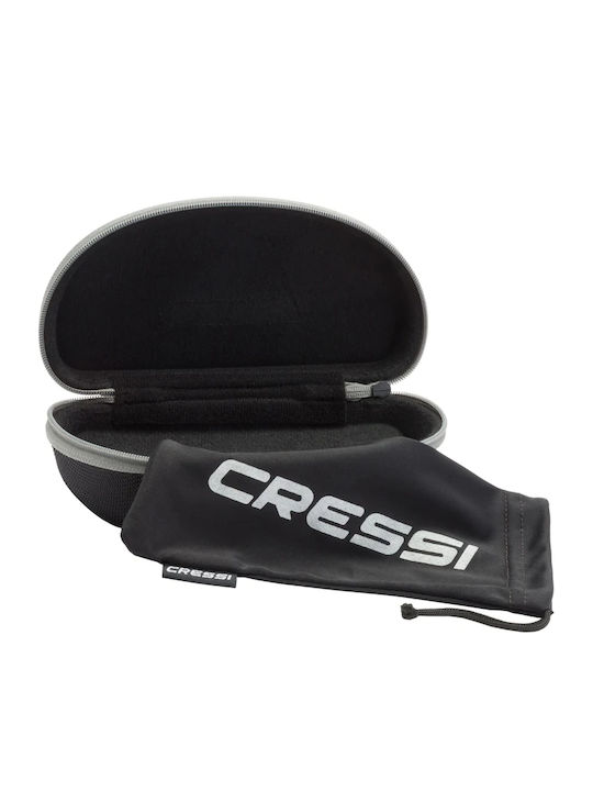 CressiSub Ninja Floating Unisex Sunglasses with Black Plastic Frame and Multicolour Polarized Mirror Lens XDB100009