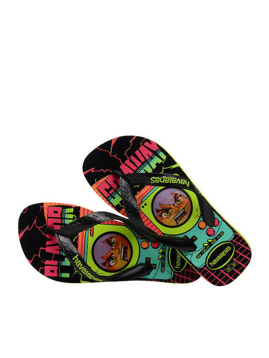 Παιδικές Σαγιονάρες Flip Flops Κίτρινες TOP HOLOGRAPHIC