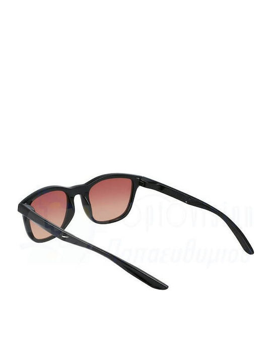 Nike Rebelry Men's Sunglasses with Black Plastic Frame and Pink Gradient Lens DV6956-010