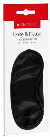 Kinx Tesae & Please Padded Blindfold Mască BDSM în Culoare Negru