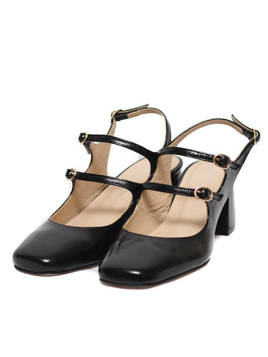 Gabriela Valeri Handcrafted Black Sandal with Straps