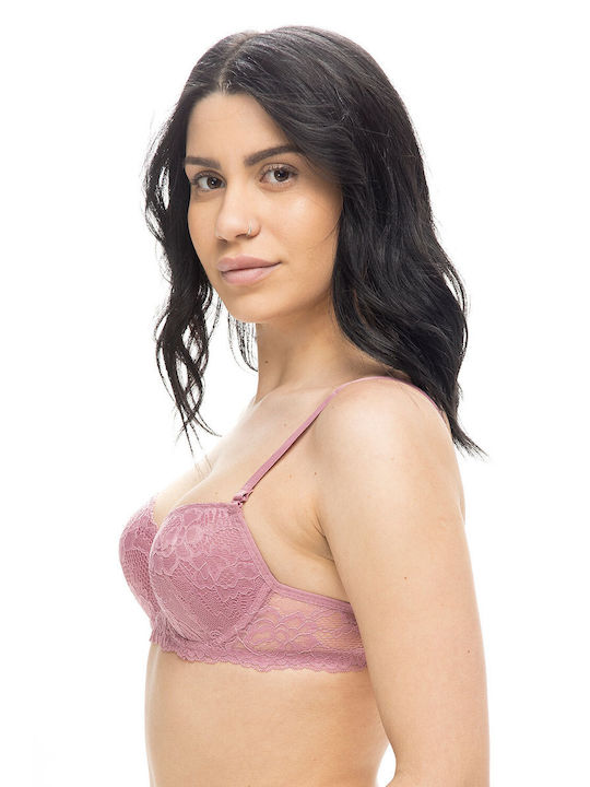 Women's Push Up Bra with Lace (B Cup)-33-1785c Rotten Apple