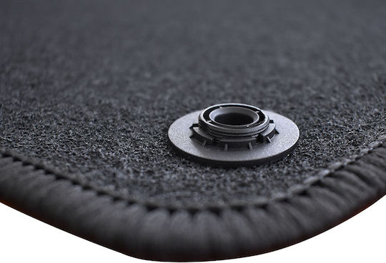 Rigum Set of Front and Rear Mats 3pcs for Peugeot 5008 2009 2016 Black