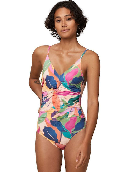 Summer Allure OP 01 One-Piece Swimsuit with Open Back Pink