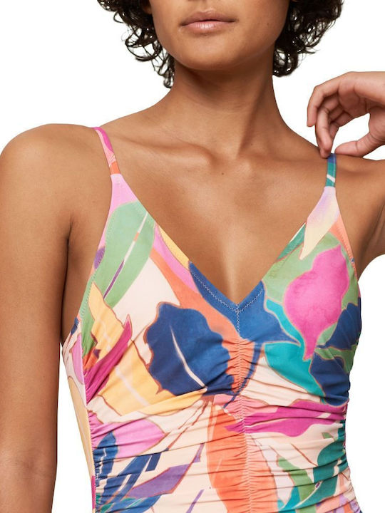 Summer Allure OP 01 One-Piece Swimsuit with Open Back Pink