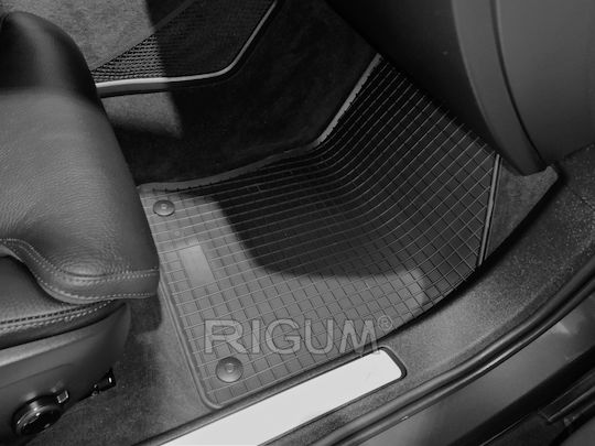 Rigum Set of Front and Rear Mats 4pcs for Volvo S60 2018+ Black