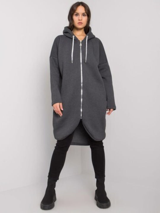 Relevance Women's Long Hooded Cardigan Grafit