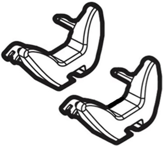 Menabo Autodachträgerabdeckungen 2Stück
