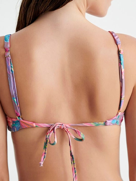 Blu4u Bikini Μπουστάκι Floral Λιλά