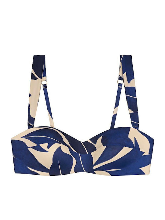 Sports Bra Bikini Top Allure with Adjustable Straps Blue
