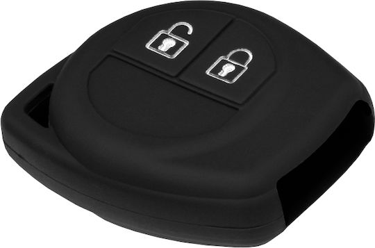 Car Key Cover Case Key Case for Suzuki / Opel / Fiat Black 1018.01