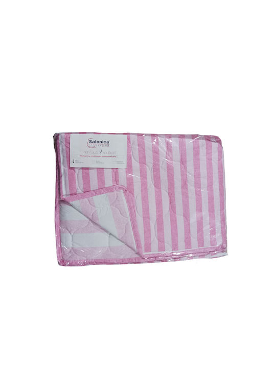 Charalambidis Textiles Ίριδα Κουβερλί Μονό από Βαμβάκι & Πολυεστέρα Ροζ 160x230cm