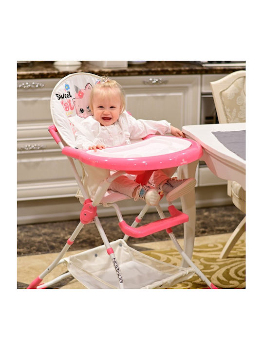 Lorelli Bonbon Foldable Baby Highchair Noble Gray Hippo
