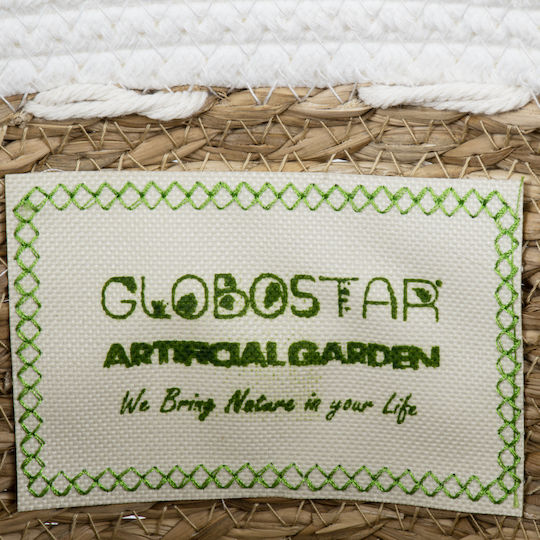GloboStar Artificial Garden Sardinia Κασπώ Macrame Μπεζ με Βάση 25x25x20εκ.