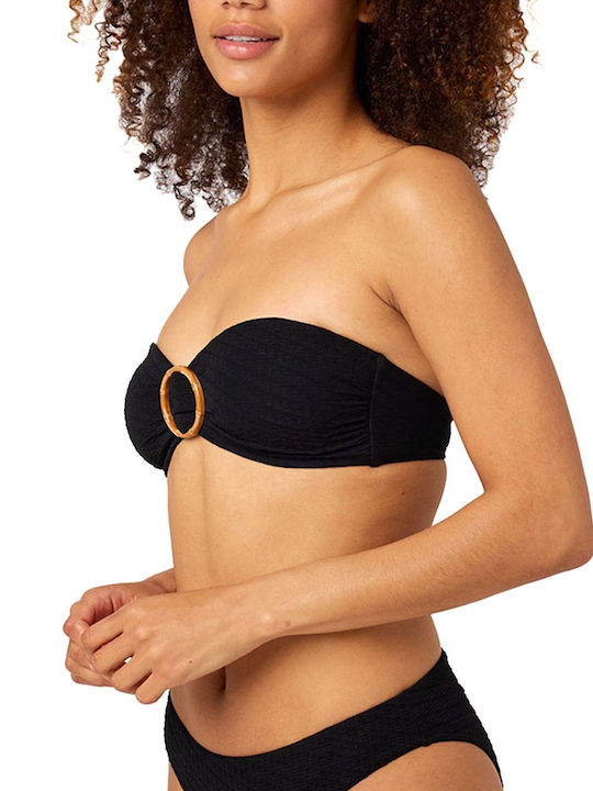 Strapless Bikini Top Μαύρο