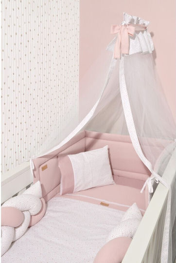 Baby Oliver Crib Bumpers Classic Inside Pink 34x210cm