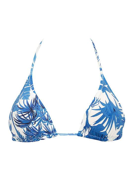 Bikini Τριγωνάκι Floral Μπλε