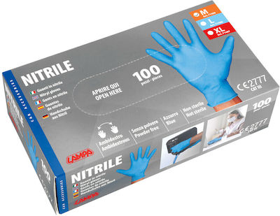 Lampa Nitrile Safety Disposable Gloves 100τμχ.