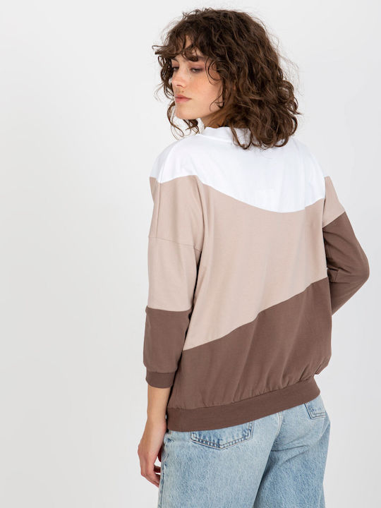 Relevance Women's Sweatshirt White / Brown