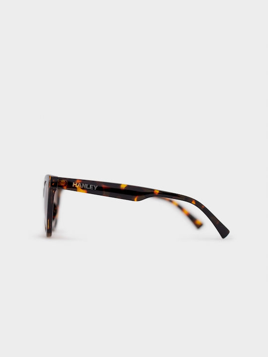 Hanley Dixie Women's Sunglasses with Τortoise / Brown Tartaruga Plastic Frame and Brown Gradient Lens