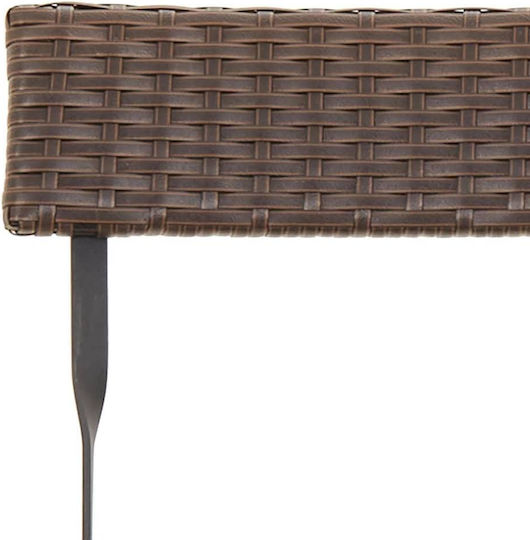 Outdoor-Sessel Metallisch Braun 2Stück 40x45x79εκ.