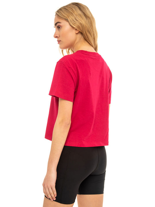 Be:Nation Women's Athletic Crop T-shirt Fuchsia