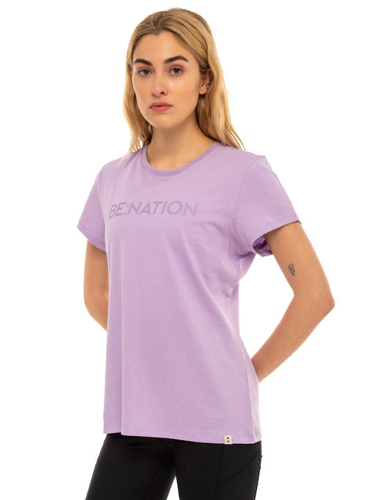 Be:Nation Γυναικείο T-shirt Λιλά