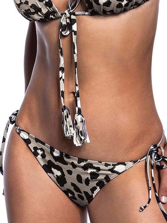 Must Haves Bikini Brazil with Ties Gray