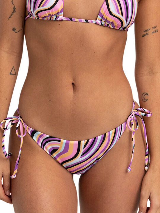 Sol Searcher Bikini Slip με Κορδονάκια Ροζ