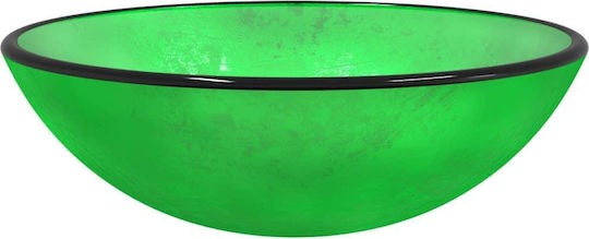 vidaXL Επικαθήμενος Νιπτήρας Γυάλινος 42x42x14cm vidaXL Επικαθήμενος Νιπτήρας Γυάλινος 42x42x14cm