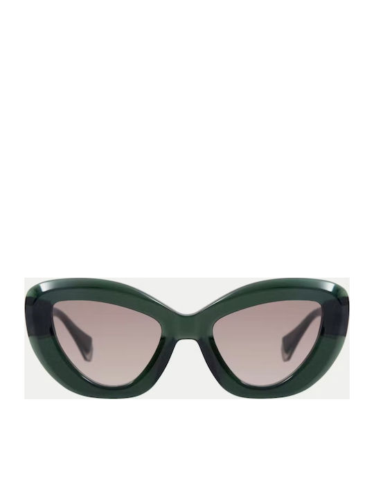 Gigi Barcelona Gigi Women's Sunglasses with Green Plastic Frame and Pink Lens 6704/7