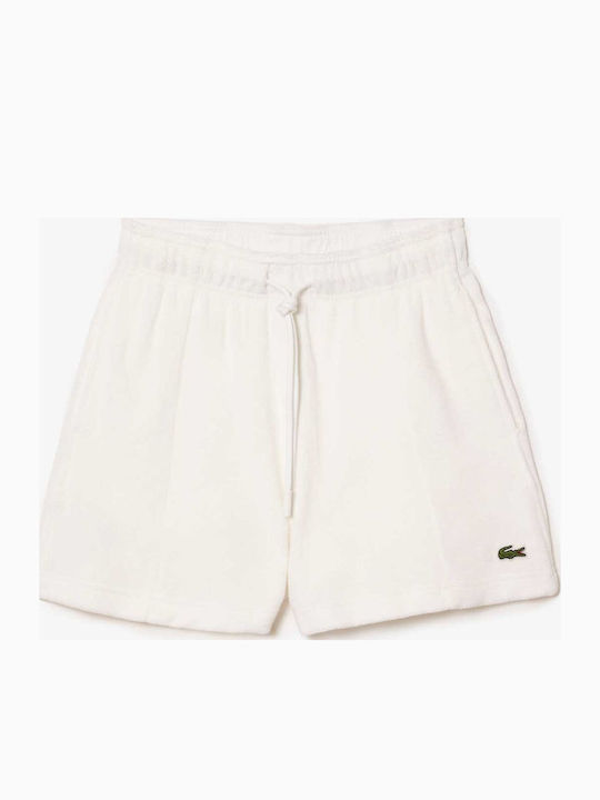 Lacoste Women's Terry Activewear Shorts White