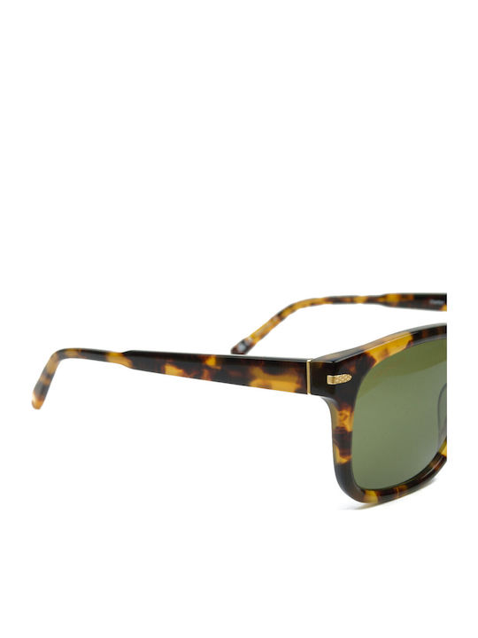 Serengeti Charlton Unisex Γυαλιά Ηλίου με Καφέ Ταρταρούγα Κοκκάλινο Σκελετό και Πράσινο Polarized Φακό SS576005