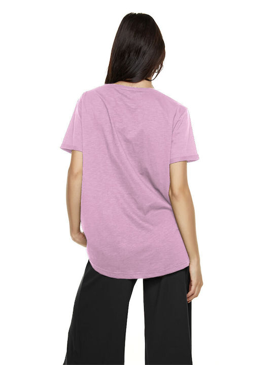 Bodymove -3 Damen Sportlich T-shirt Flieder