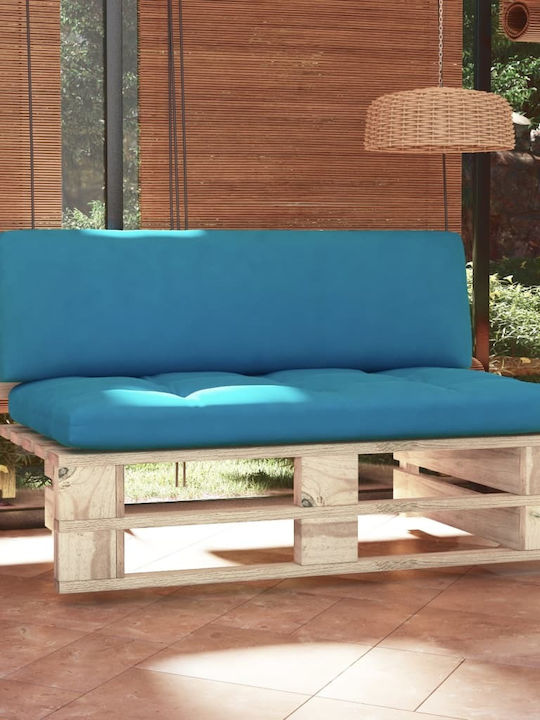 Two-Seater Sofa Outdoor from Pallets with Pillows 110x65x55cm