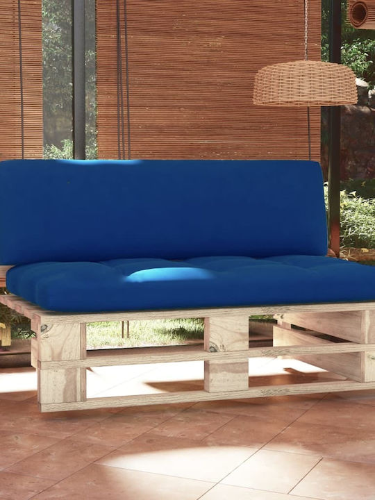 Two-Seater Sofa Outdoor from Pallets with Pillows 110x65x55cm