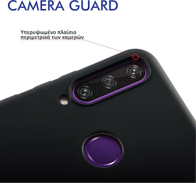 Volte-Tel Camera Guard Umschlag Rückseite Silikon Schwarz (Realme C21Y / C25Y) 8299711