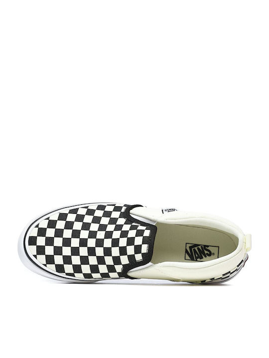 Asher Checkers Γυναικεία Slip-On Λευκά