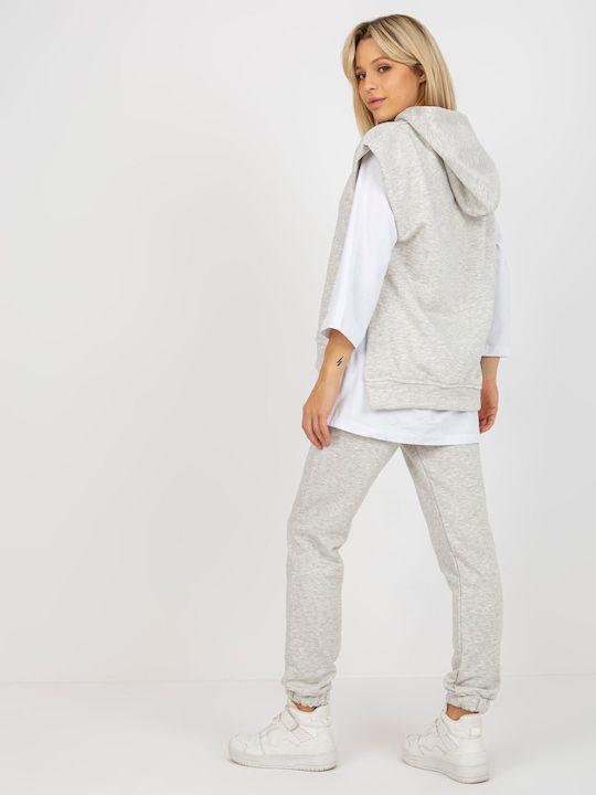 Ex Moda Damen-Sweatpants-Set Gray