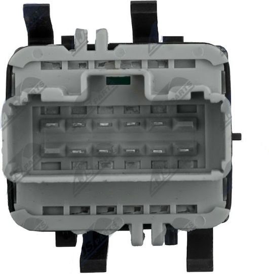 NTY Διακόπτης Παραθύρων Αυτοκινήτου για Renault Clio / Symbol / Modus / Twingo Μαύρο